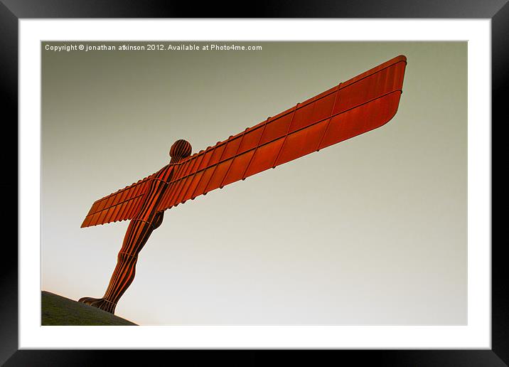 Angel of The North Framed Mounted Print by jonathan atkinson