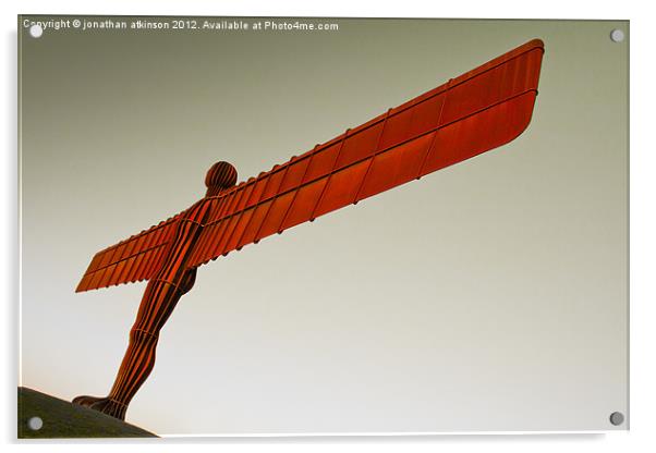 Angel of The North Acrylic by jonathan atkinson