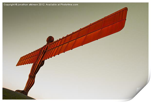 Angel of The North Print by jonathan atkinson