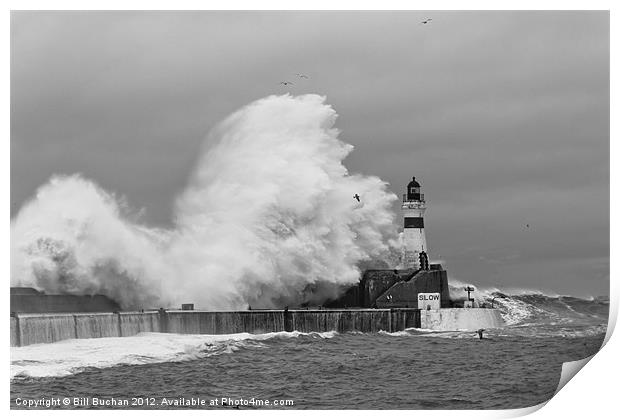 Fraserburgh Harbour Storm Photo Print by Bill Buchan