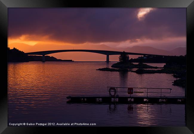 Skye Bridge, Kyle of Lochalsh Framed Print by Gabor Pozsgai
