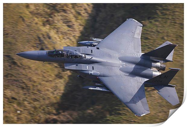 F15E 500mph Low Level Flying Print by Philip Berry