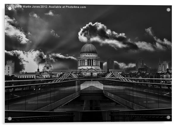 Deserted London - The Millennium Bridge Acrylic by K7 Photography