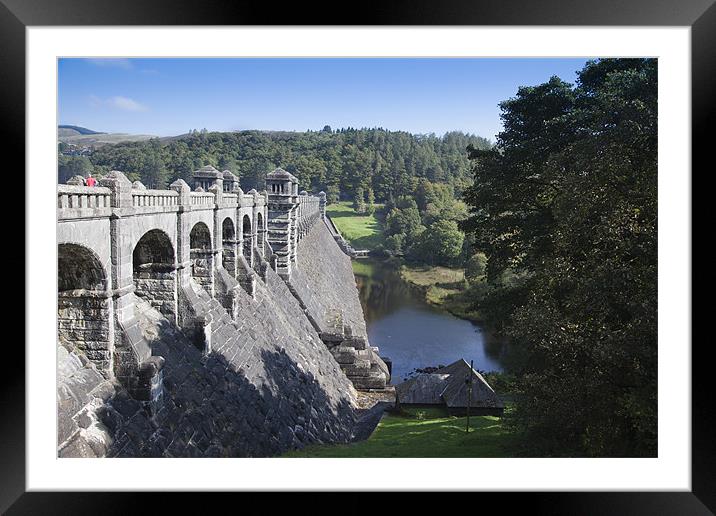 Vyrnwy Reservoir Dam, Wales Framed Mounted Print by Philip Berry