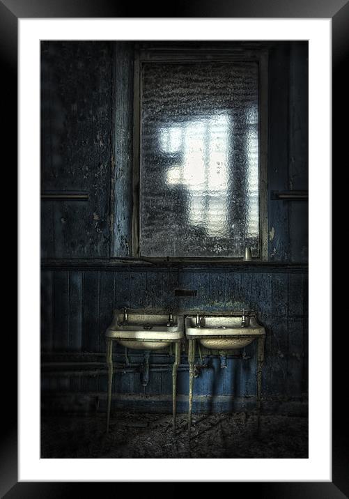 Bathroom Blues Framed Mounted Print by Jason Green