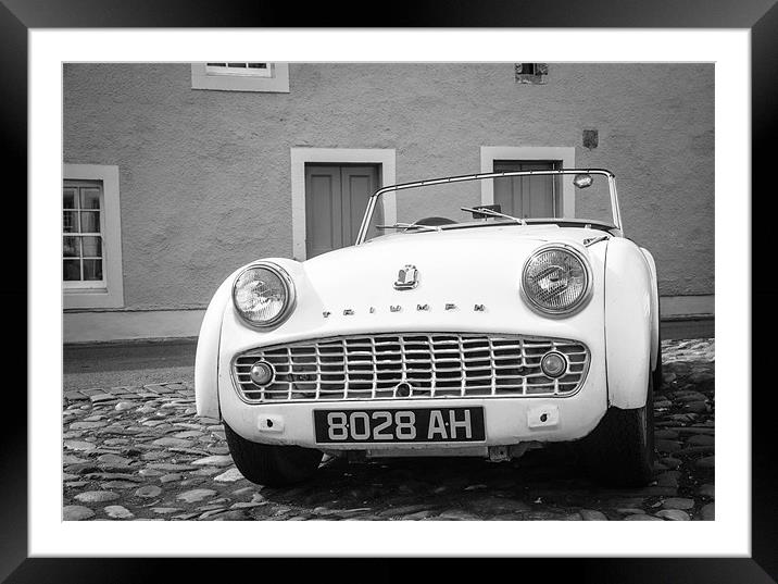 Triumph TR3 Framed Mounted Print by James Marsden