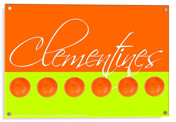 Clementines Acrylic by Natalie Kinnear