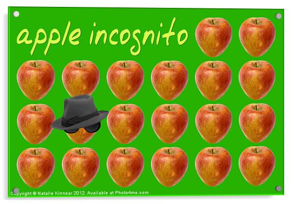 Apple Incognito Acrylic by Natalie Kinnear