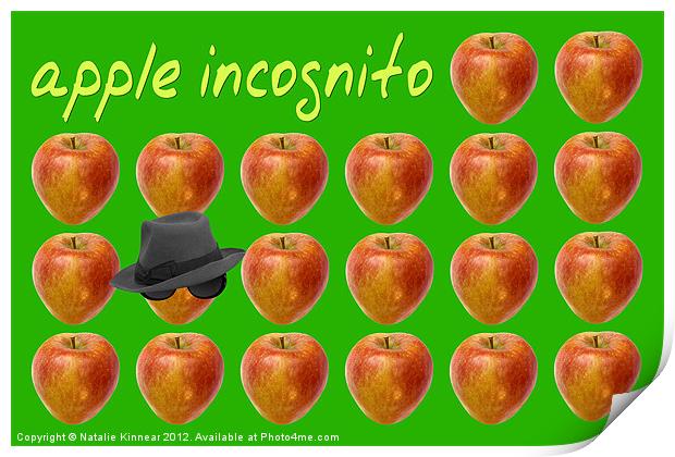 Apple Incognito Print by Natalie Kinnear