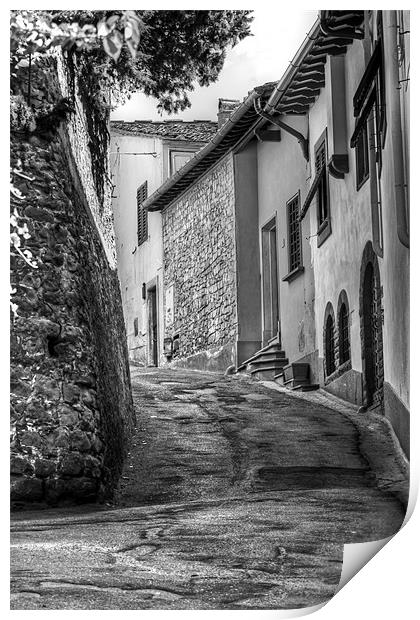 A Street in Italy Print by Kieran Brimson