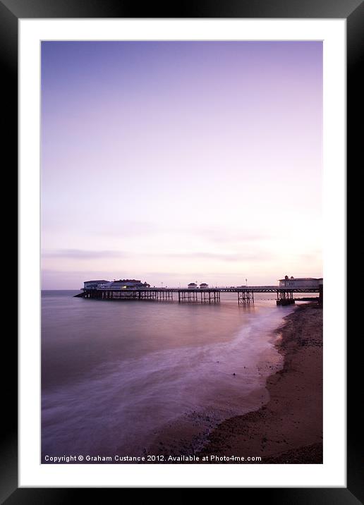 Cromer Pier Sunrise Framed Mounted Print by Graham Custance