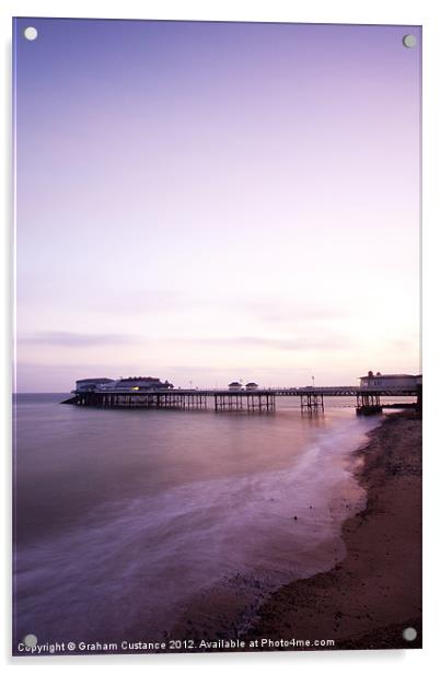 Cromer Pier Sunrise Acrylic by Graham Custance