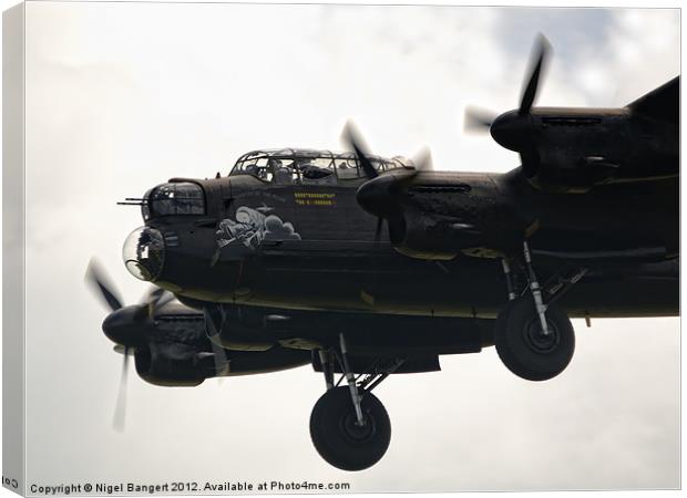 Lancaster Bomber EE139 Canvas Print by Nigel Bangert