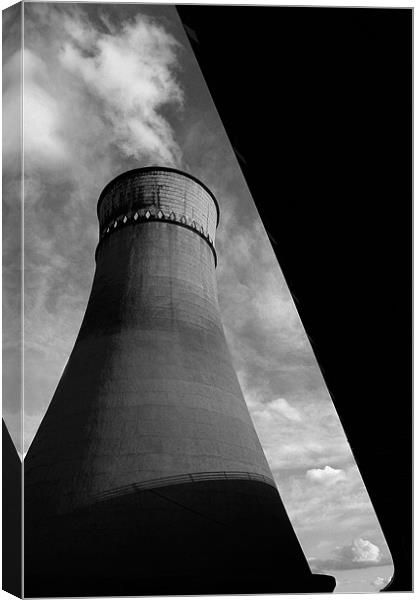 Tinsley Cooling Tower & M1 Canvas Print by Darren Galpin