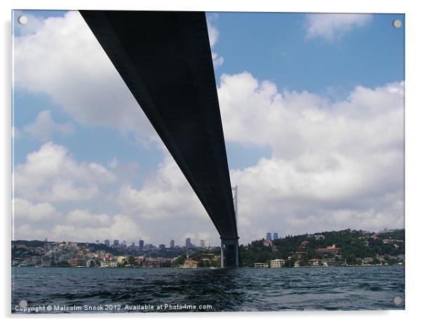 Bridge over the Bosphorus Acrylic by Malcolm Snook