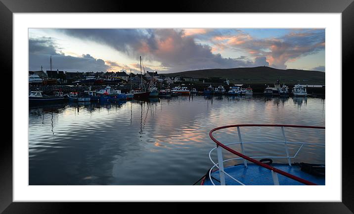 Dingle Harbor Framed Mounted Print by barbara walsh