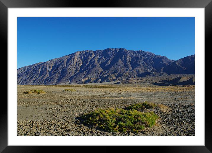 Death Valley impression Framed Mounted Print by Claudio Del Luongo