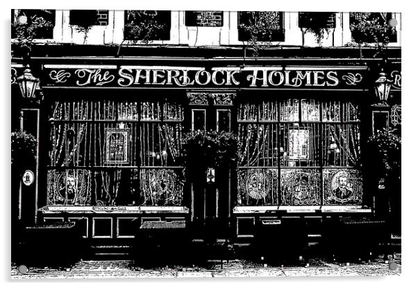 The Sherlock Holmes Pub Acrylic by David Pyatt