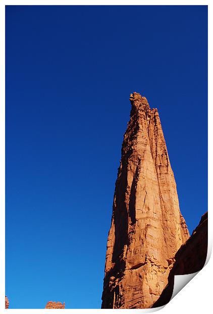 Fisher Tower high into the sky, Utah Print by Claudio Del Luongo