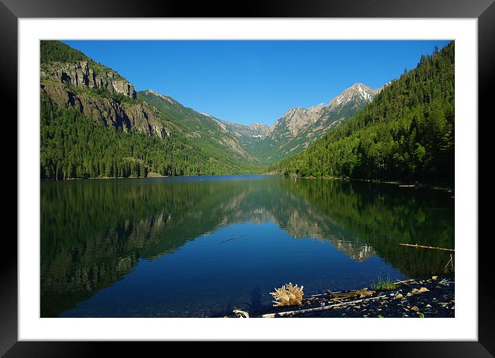 Beautiful Lake McDonald, Montana Framed Mounted Print by Claudio Del Luongo