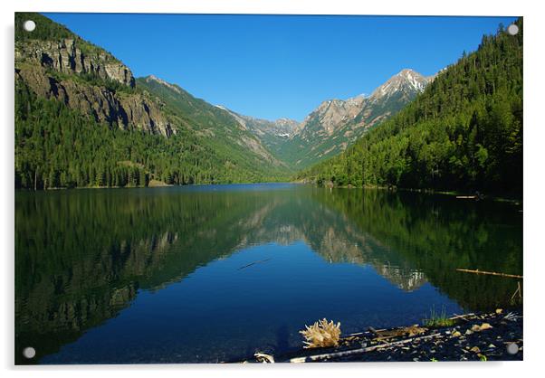 Beautiful Lake McDonald, Montana Acrylic by Claudio Del Luongo