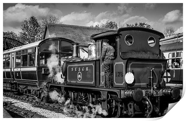 Bluebell Railway Steam Engine Print by Tim Taylor