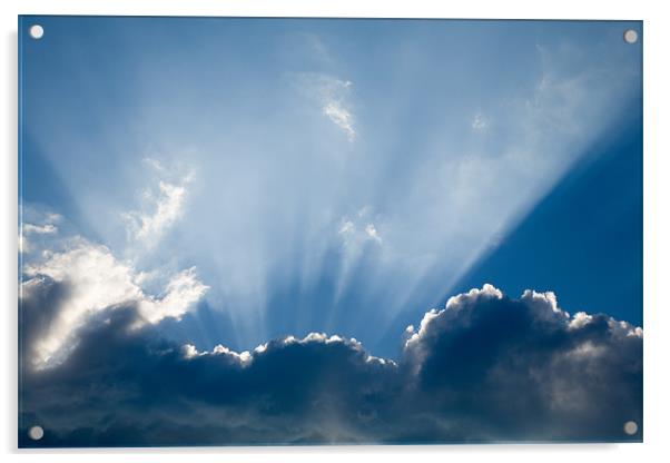 Heavenly rays Acrylic by Ian Middleton