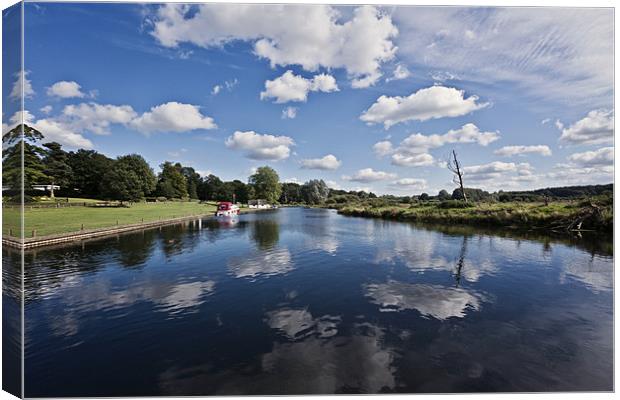 Reflecting Times on the Norfolk Broads Canvas Print by Paul Macro