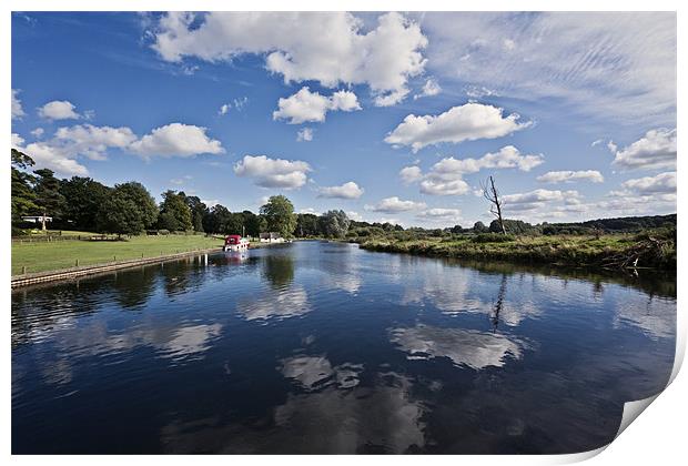 Reflecting Times on the Norfolk Broads Print by Paul Macro