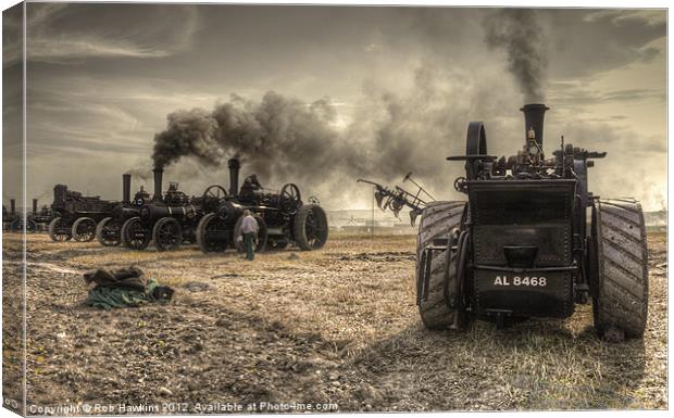 Steaming Giants Canvas Print by Rob Hawkins