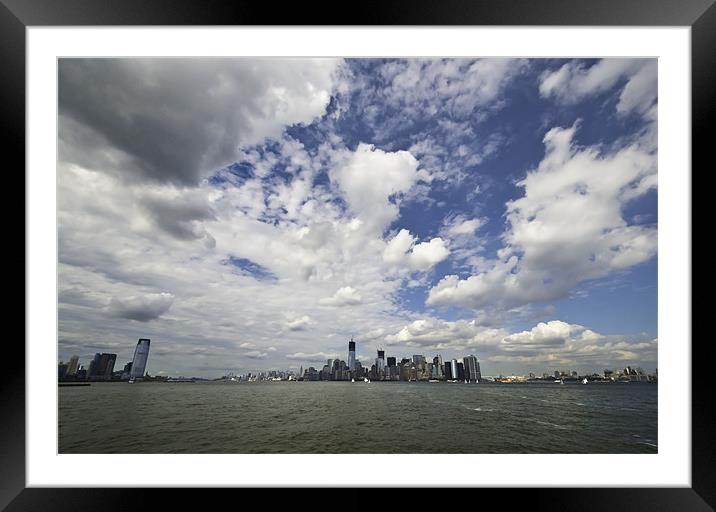 New York Skies Framed Mounted Print by Kieran Brimson