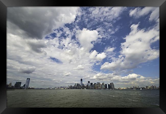 New York Skies Framed Print by Kieran Brimson