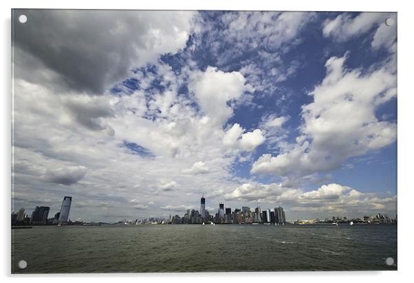 New York Skies Acrylic by Kieran Brimson