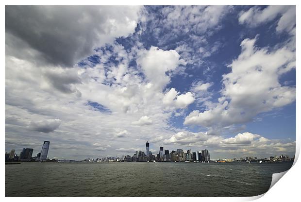 New York Skies Print by Kieran Brimson