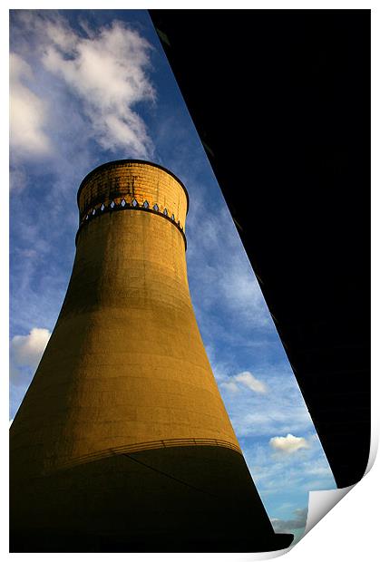 Tinsley Cooling Tower & M1 Print by Darren Galpin