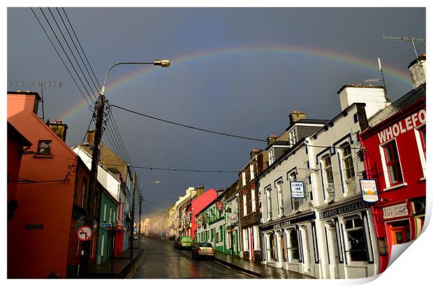 Rainbow over Dingle Print by barbara walsh