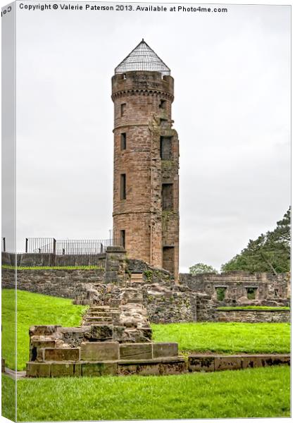 Eglinton Tower & Ruins Canvas Print by Valerie Paterson