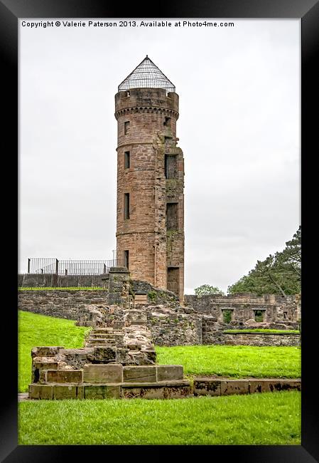 Eglinton Tower & Ruins Framed Print by Valerie Paterson