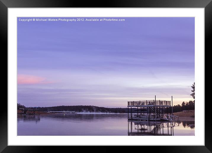 Early Morning at the Lake Framed Mounted Print by Michael Waters Photography