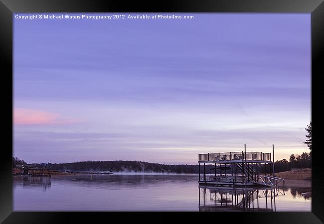 Early Morning at the Lake Framed Print by Michael Waters Photography