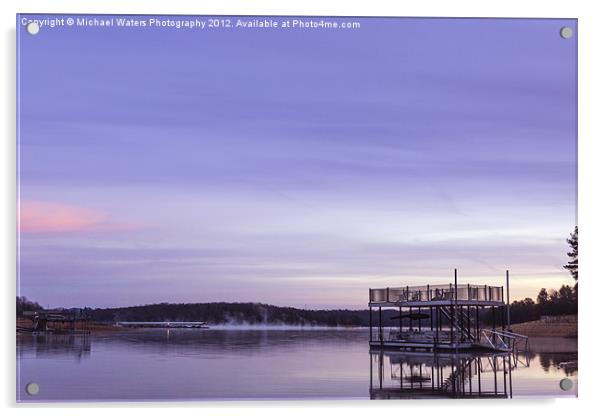 Early Morning at the Lake Acrylic by Michael Waters Photography