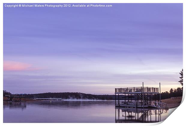Early Morning at the Lake Print by Michael Waters Photography