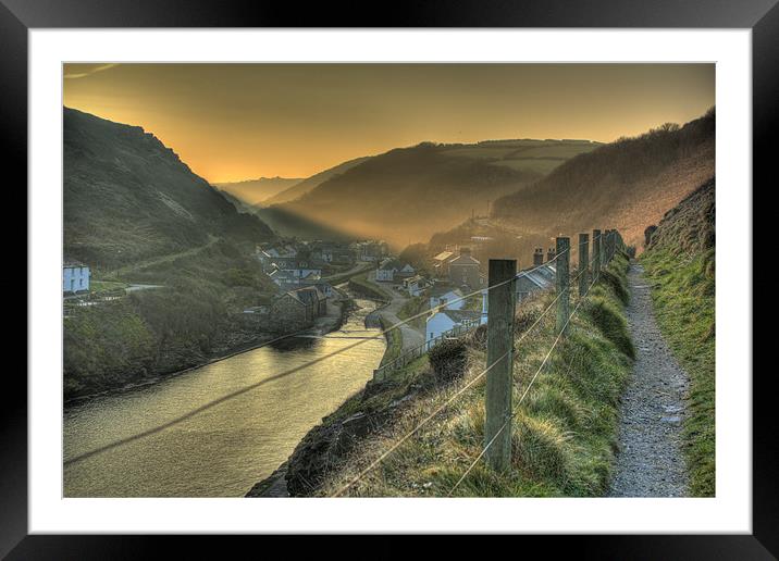 Boscastle North Cornwall Framed Mounted Print by Dave Bell