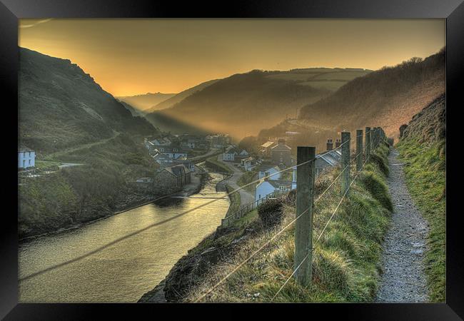 Boscastle North Cornwall Framed Print by Dave Bell