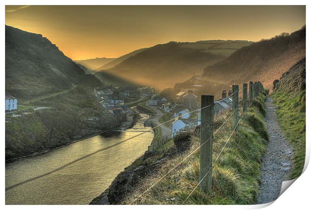 Boscastle North Cornwall Print by Dave Bell