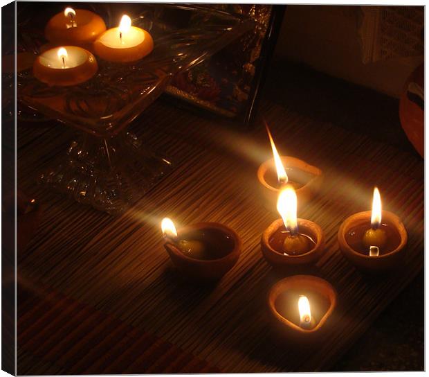 Candle Light  Canvas Print by Ankit Mahindroo
