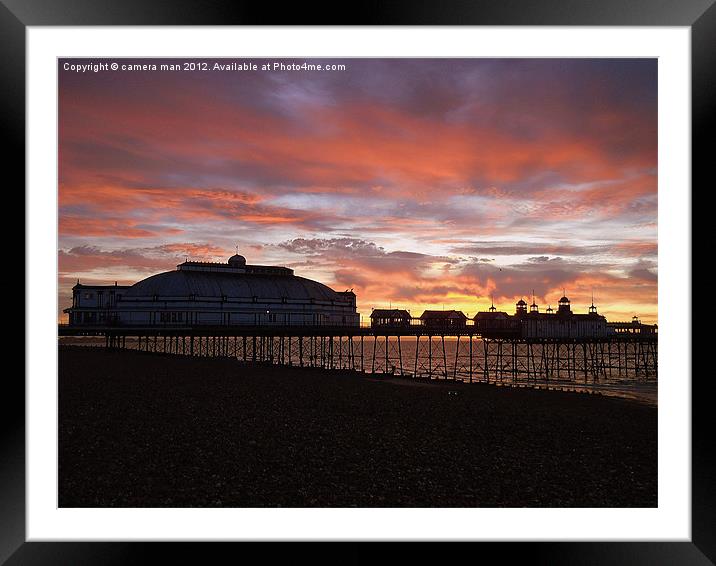 Sky on Fire Framed Mounted Print by camera man