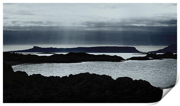 Heavenly Island of Eigg, Scotland Print by Linda More