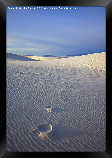 Footprints Framed Print by Mike Dawson