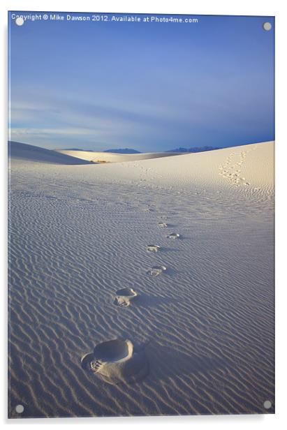 Footprints Acrylic by Mike Dawson